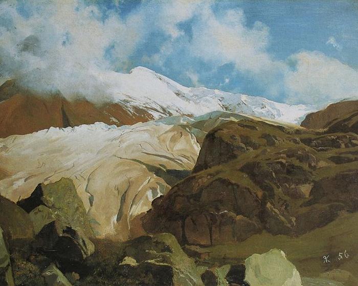 Rudolf Koller Gletscher am Sustenpass France oil painting art